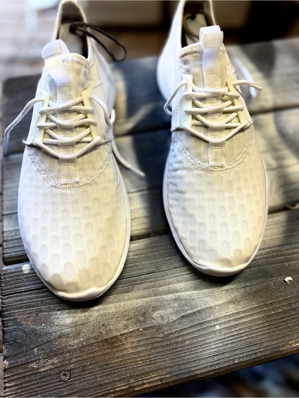Nike Men's Breathable Mesh Sneakers - White